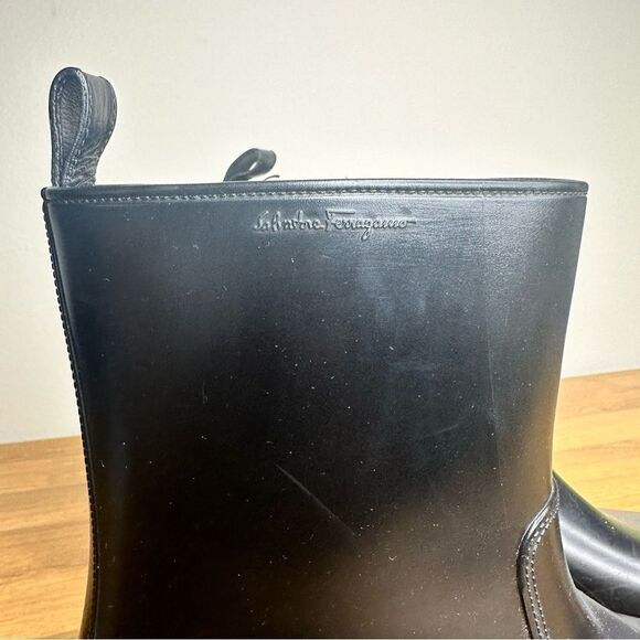 Salvatore Ferragamo Men's Dress Rain Boots Sz 10 - Picture 4 of 11